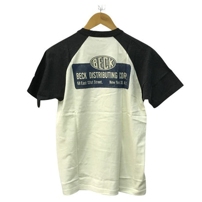 TOYS McCOY トイズマッコイ Tシャツ メンズ コットン 半袖 ラグラン プリント オフホワイト/グレー Mサイズ 中古 T1