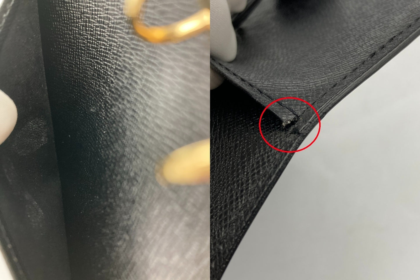 LOUIS VUITTON エピ アジェンダPM 手帳カバー ブラック R20052 中古 D4