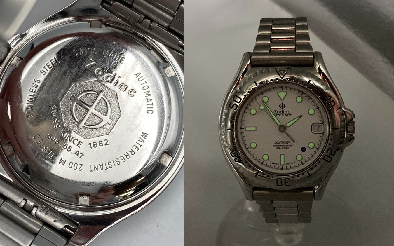 Zodiac Sea Wolf ゾディアック シーウルフ プロフェッショナル 200ｍ オートマティック 腕時計 中古 D4