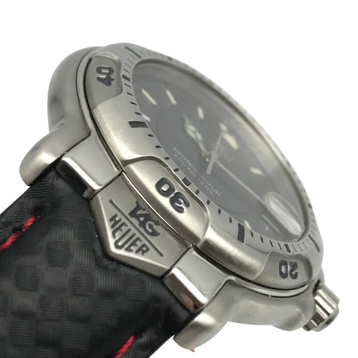 TAG HEUER タグホイヤー 6000シリーズ プロフェッショナル 腕時計 メンズ アナログ クォーツ デイト professional ステンレス シルバー/グレー WH1112 中古 T1