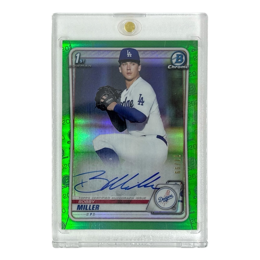 TOPPS MLBカード BOWMAN CHROME 1ST BOBBY MILLER LOS ANGELES DODGERS /99 #CDA-BM 中古 IT1