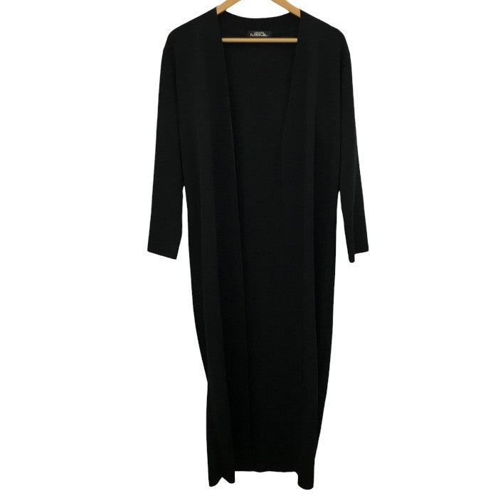 ISSEY MIYAKE PERMANENTE イッセイミヤケ ペルマネンテ ロングカーディガン レディース 秋 アクリル ブラック S PE63-KA143 中古 MK1