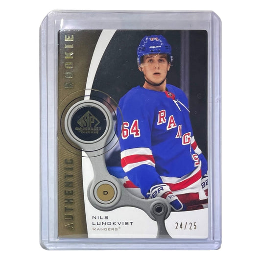 UPPER DECK NHLカード SP GAME USED NILS LUNDKVIST RANGERS /25 #R-74 中古 IT2