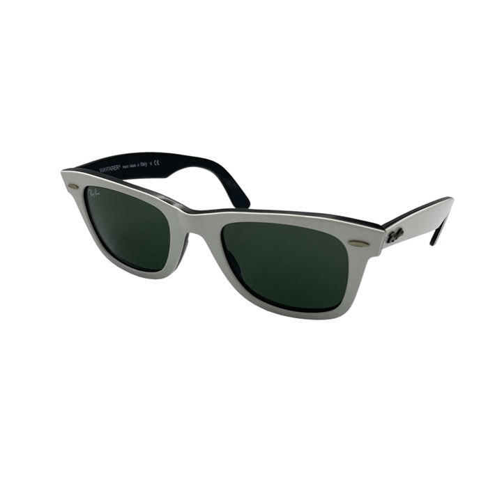 Ray-Ban レイバン WAYFARER ウェイファーラー サングラス RB2140 956 サイズ50 ホワイト/ブラック 中古 D4