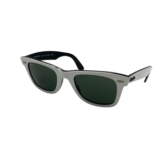 Ray-Ban レイバン WAYFARER ウェイファーラー サングラス RB2140 956 サイズ50 ホワイト/ブラック 中古 D4