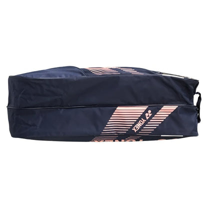 YONEX ヨネックス ラケットバッグ6 テニスバッグ リュック 背負える ナイロン/PVCエナメル ピンク/ネイビー BAG1932R-20SS 中古 T1