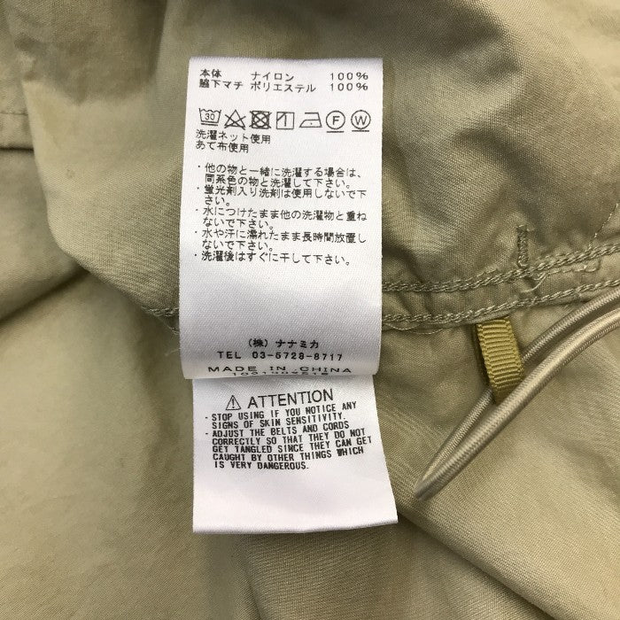 THE NORTH FACE PURPLE LABEL マウンテンフィールド H/S プルオーバー メンズ ナイロン フード ナナミカ ベージュ Sサイズ NP2109N 中古 T1
