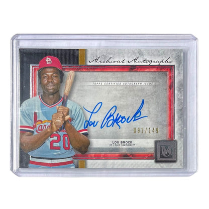 TOPPS MLBカード MUSEUM COLLECTION LOU BROCK ST. LOUIS CARDINALS /149 #AA-LB 中古 IT2
