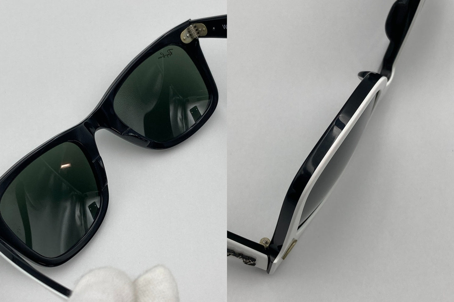 Ray-Ban レイバン WAYFARER ウェイファーラー サングラス RB2140 956 サイズ50 ホワイト/ブラック 中古 D4