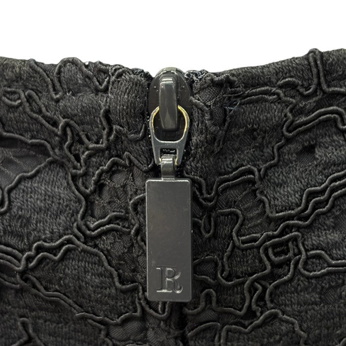 Rene ルネ 総レース ワンピース 34 ブラック レディース ノースリーブ ロング 中古 W1