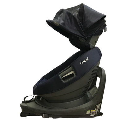 コンビ ホワイトレーベル THE S Air ISOFIX エッグショック ロッタ ZD チャイルドシート 360°回転 ウォッシャブル R129適合 エテルニタネイビー 17598 中古 T1