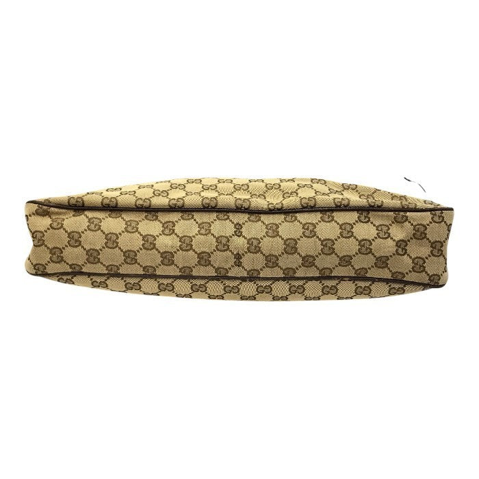 GUCCI グッチ GGキャンバス ハンドバッグ レディース キャンバス/レザー セミショルダー トート A4収納 カーキ/ブラウン 121023 中古 T1