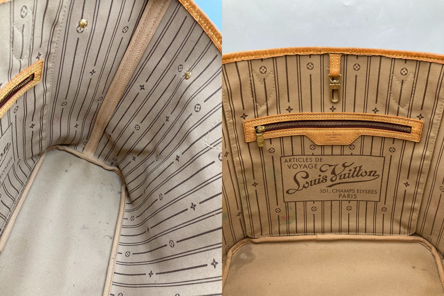 LOUIS VUITTON ルイヴィトン モノグラム ネヴァーフル MM トートバッグ M40156 中古 D4