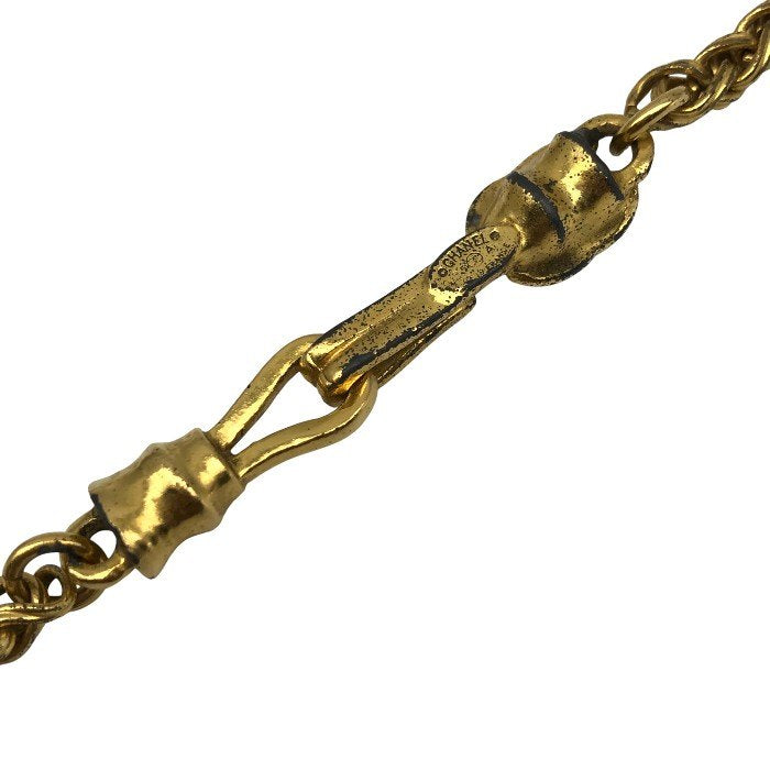 CHANEL シャネル ネックレス レディース ココマーク ヴィンテージ ロングチェーン ゴールドカラー 中古 T1