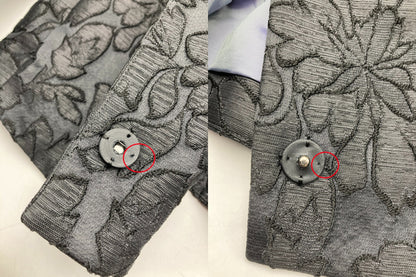 TOMORROWLAND トゥモローランド コレクション ノーカラー ジャケット サイズ36 フラワー 中古 D4