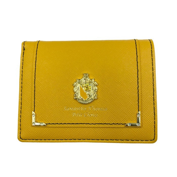 Samantha Thavasa Petit Choice サマンサタバサプチチョイス ×ハリーポッター ハッフルパフ 二つ折り財布 イエロー コンパクト コラボ レディース かわいい 中古 KW1