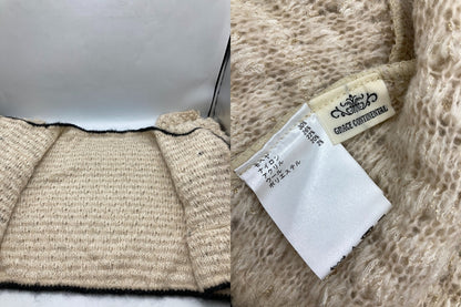 GRACE CONTINENTAL グレースコンチネンタル ループニットジャケット 【キナリ/36】 中古 D4