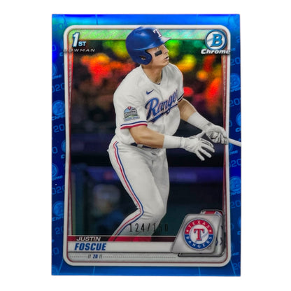 TOPPS MLBカード BOWMAN CHROME 1ST JUSTIN FOSCUE TEXAS RANGERS /150 #BD-124 中古 IT2