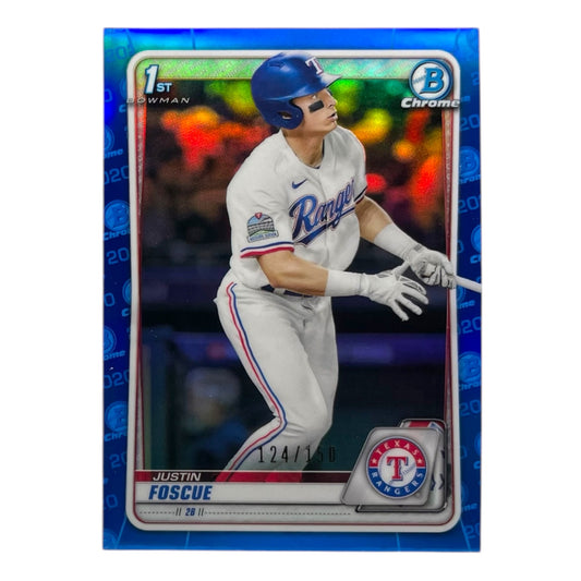 TOPPS MLBカード BOWMAN CHROME 1ST JUSTIN FOSCUE TEXAS RANGERS /150 #BD-124 中古 IT2