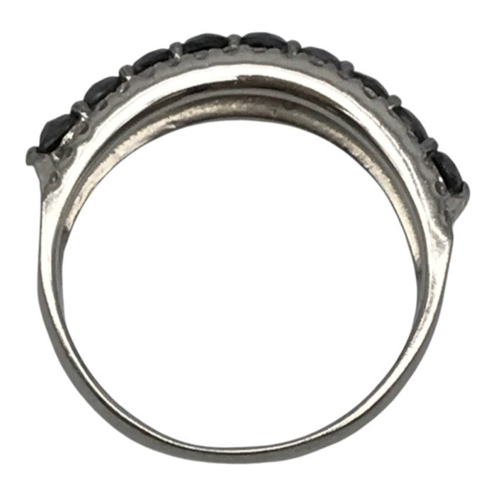 K18WG ブラックダイヤモンド1.00ct リング レディース ホワイトゴールド 13号 中古 T1