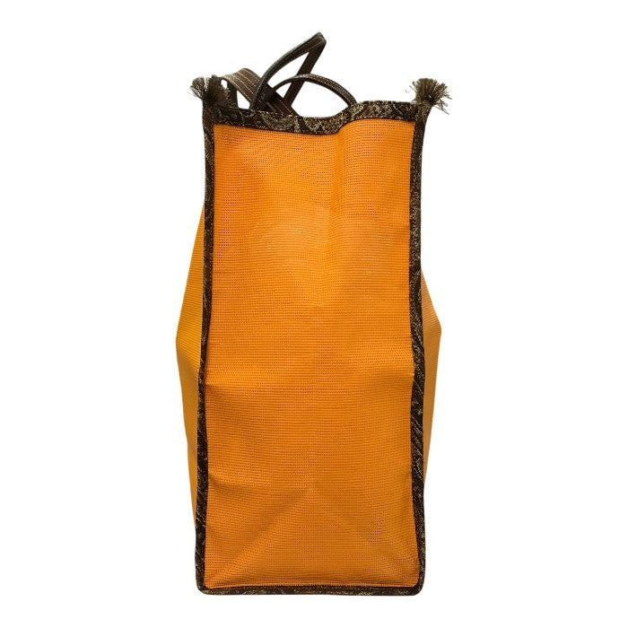 A VACATION TANK PACK トートバッグ レディース メッシュ ペイズリー コンパクト収納 内ポケット取り外し可 オレンジ A-18 中古 T1