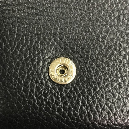 FURLA フルラ RITZY 長財布 レディース シボレザー 二つ折り フラップ ホック ネロ/ブラック PU35RZY 中古 T1