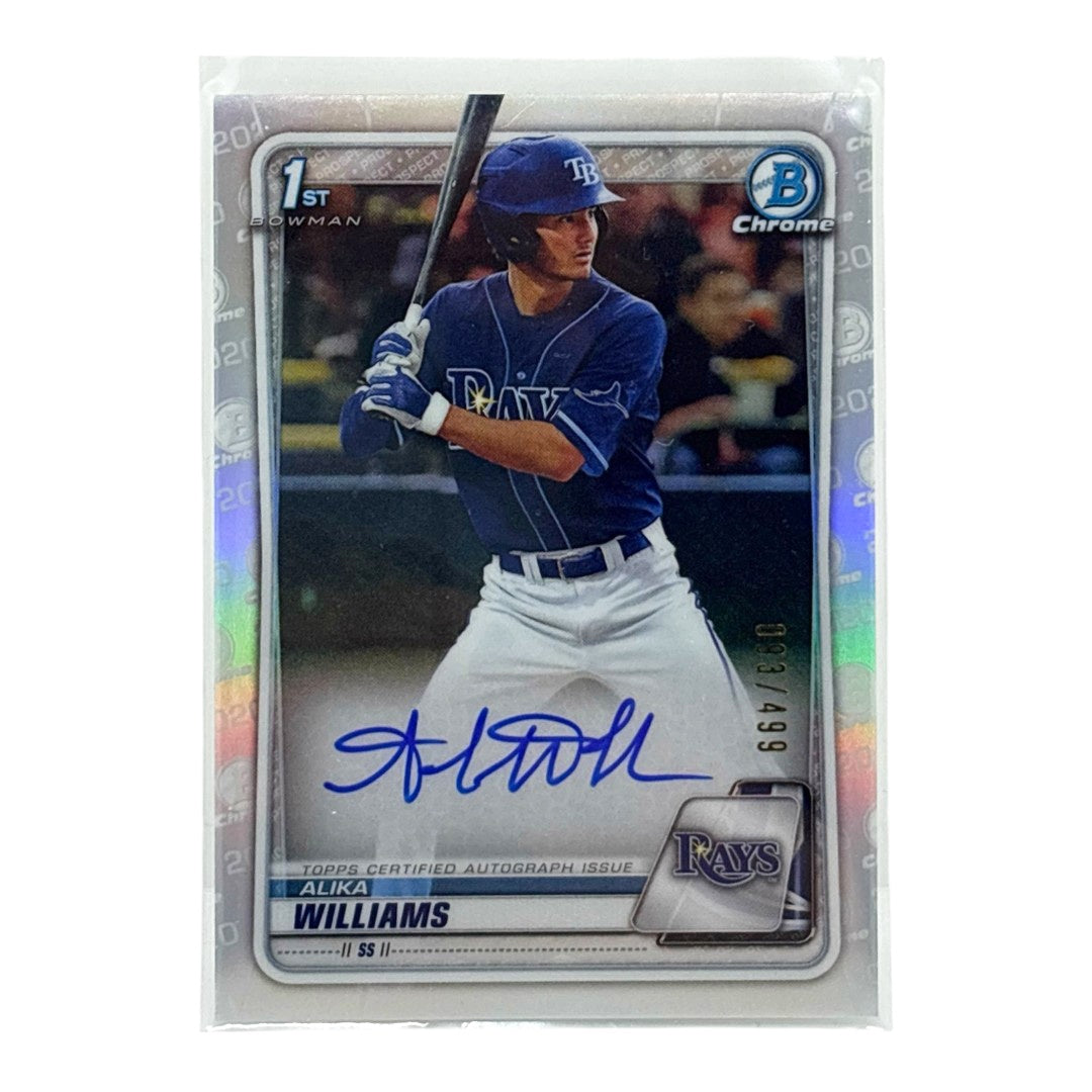 TOPPS MLBカード BOWMAN CHROME 1ST ALIKA WILLIAMS TAMPA BAY RAYS /499 #CDA-AW 中古 IT1