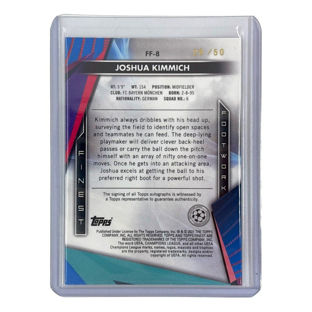 TOPPS サッカーカード FINEST JOSHUA KIMMICH BAYERN MUNCHEN 28/50 #FF-8 中古 IT1