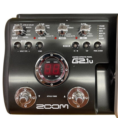 ZOOM マルチエフェクター G2.1u ズーム オーディオインターフェース アンプモデリング 中古 R1