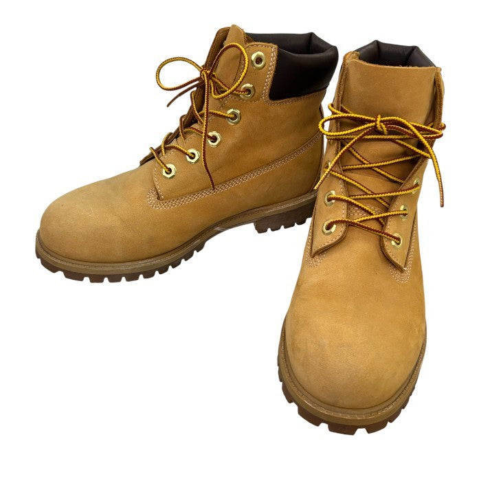 Timberland ティンバーランド 6インチ プレミアムブーツ ウィートヌバック 12909W 24.5cm 靴 シューズ レディース メンズ 中古 W1