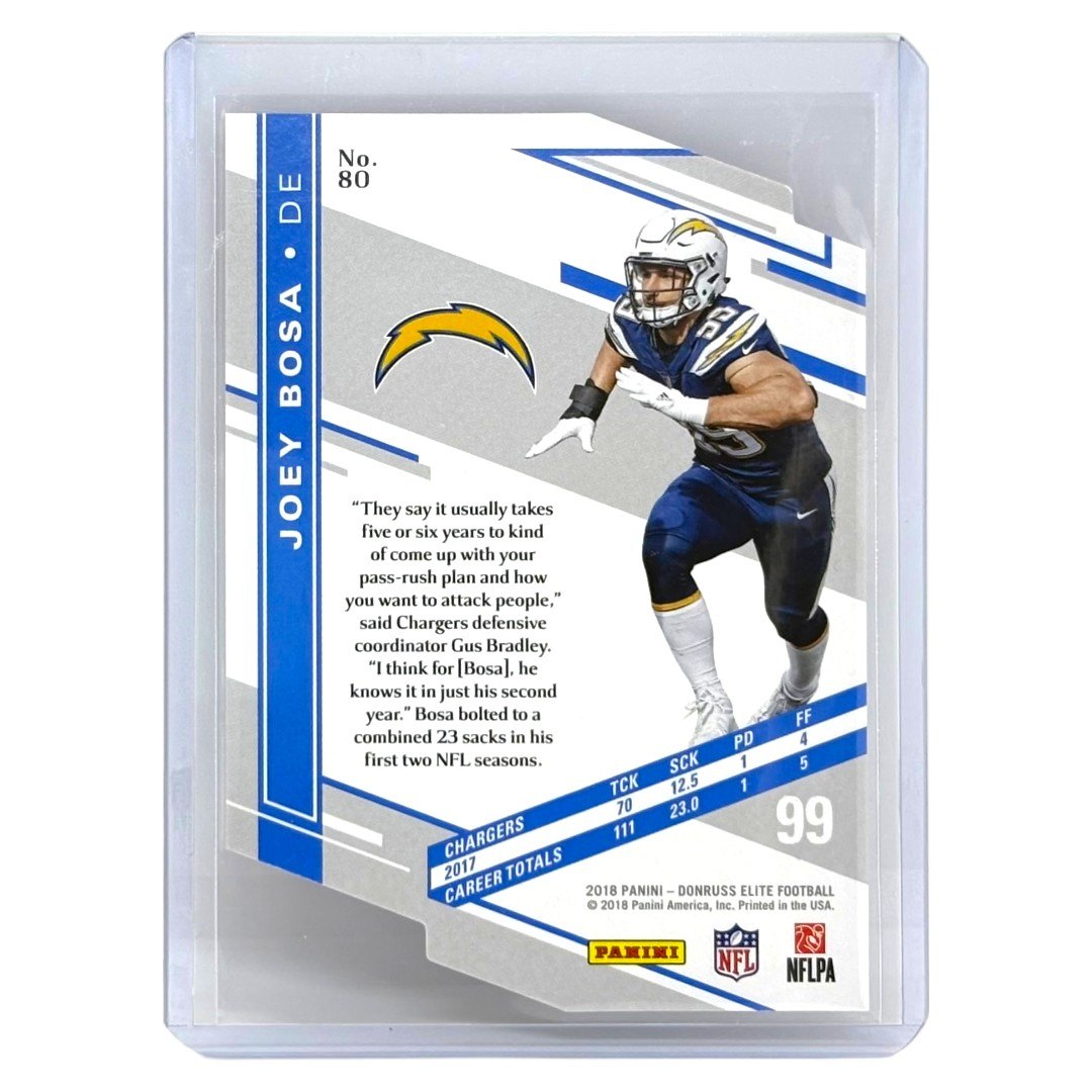 PANINI NFLカード DONRUSS ELITE DIE-CUT JOEY BOSA CHARGERS /24 #80 中古 IT1