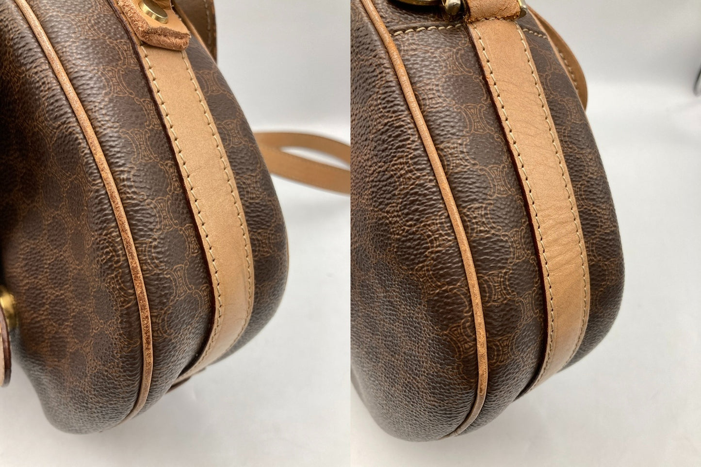 CELINE セリーヌ マカダム ショルダーバッグ 中古 D4