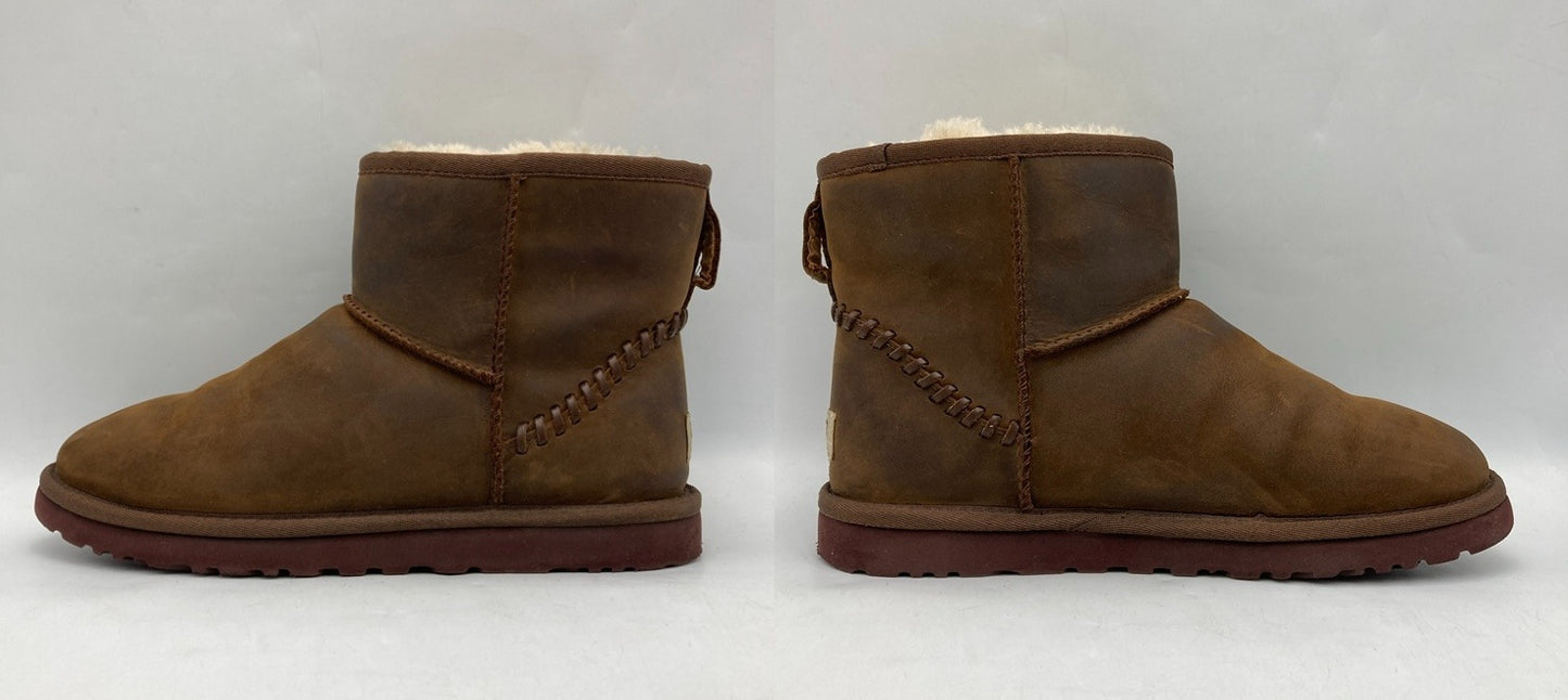 UGG CLASSIC MINI DECO アグ クラシックミニ デコ ムートンブーツ 1003945 サイズ26cm 中古 D4