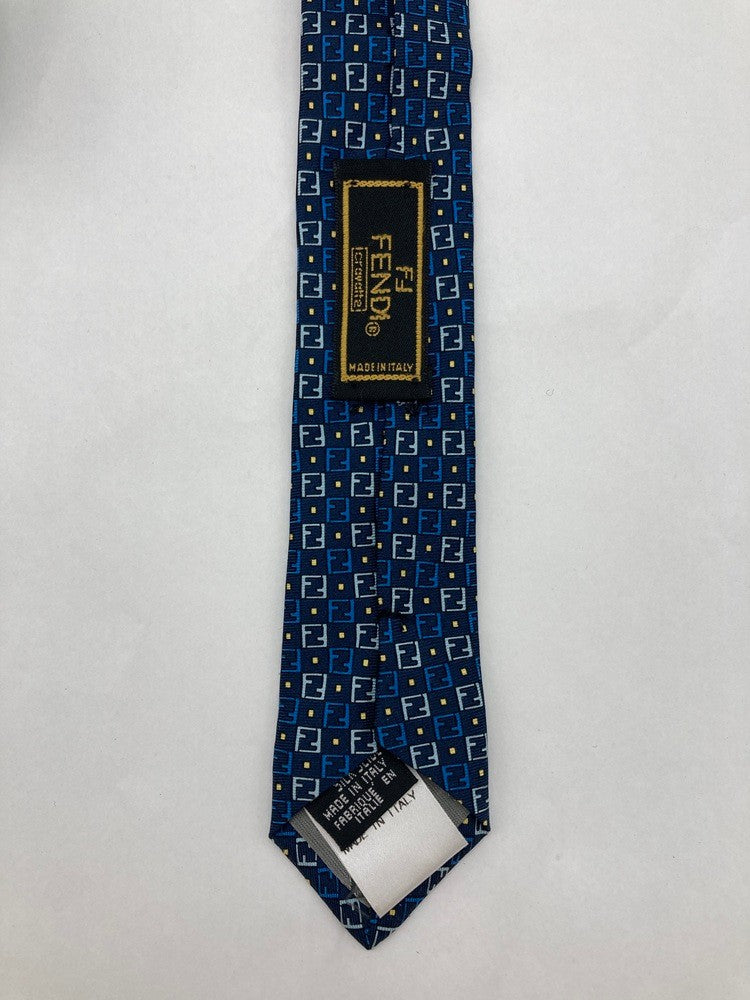 FENDI フェンディ ズッカ柄 ネクタイ シルク100％ 中古 D4