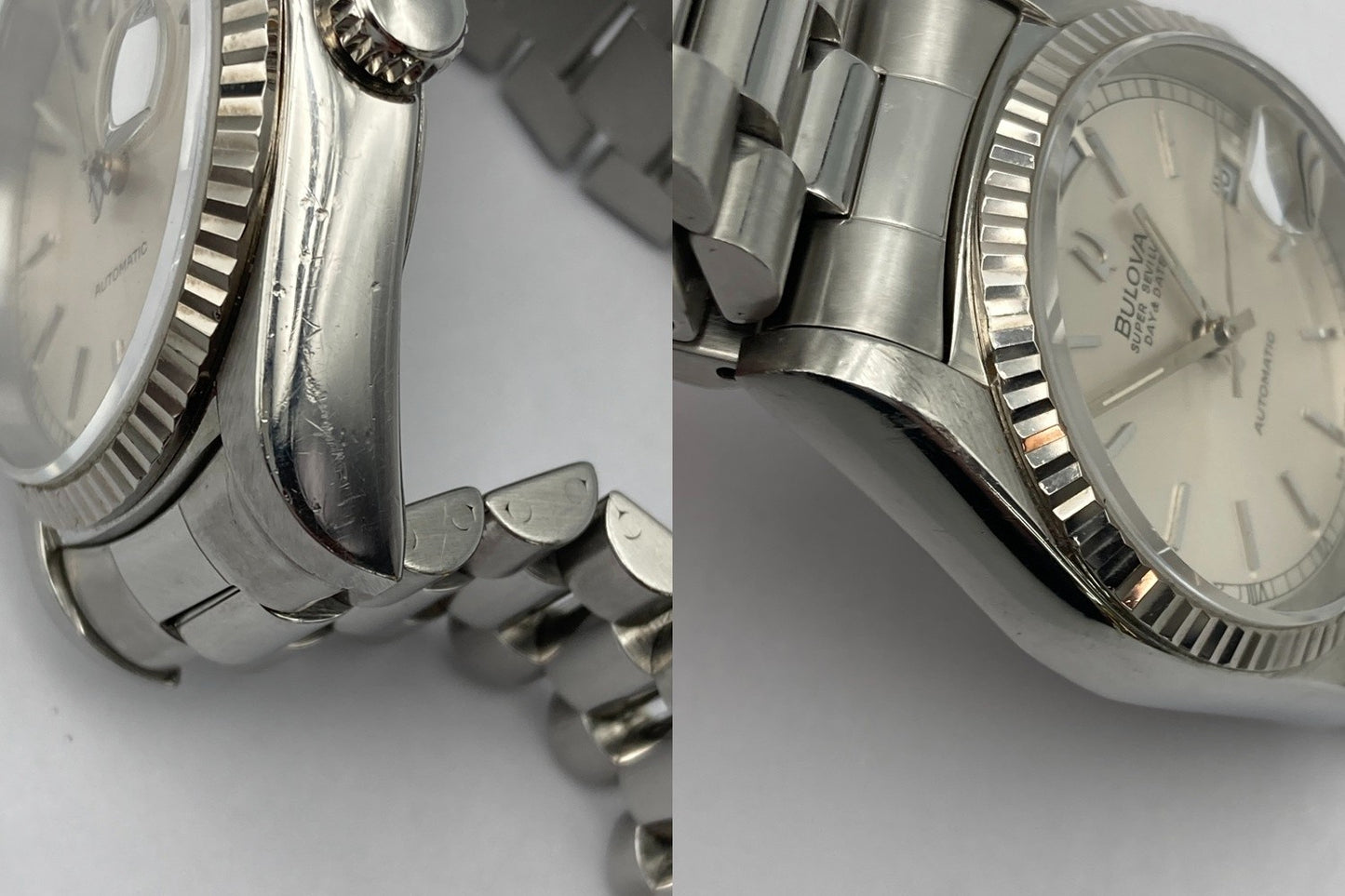 [訳アリ] BULOVA ブローバ スーパーセビル デイデイト オートマティック 腕時計 中古 D4