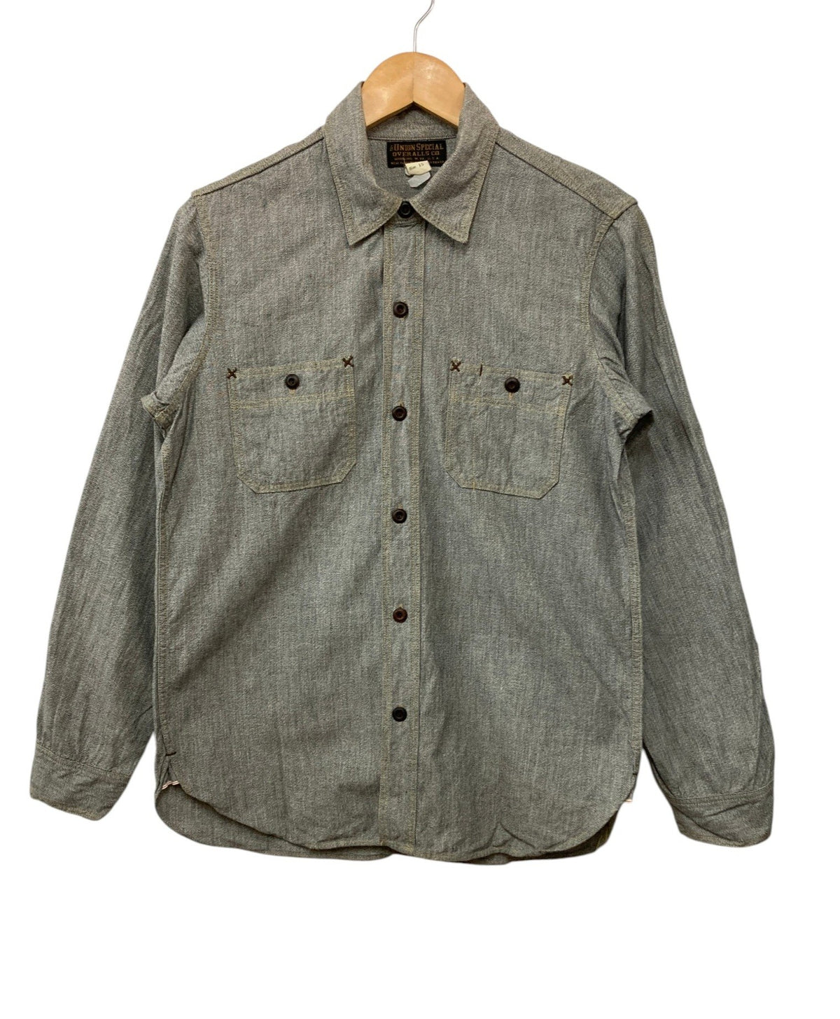 FREEWHEELERS フリーホイーラーズ Neal シャンブレー ワークシャツ サイズ15 メンズ 中古 D4