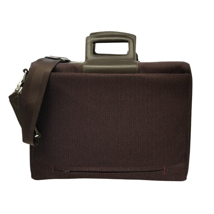 Paul Smith ポールスミス ブリーフケース メンズ ショルダーバッグ ビジネス ACE製 ヘリンボーン 大容量 レッド系 中古 T1