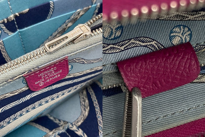 HERMES エルメス アザップ シルクイン ロング ラウンドファスナー長財布 ヴォ―エプソン 中古 D4