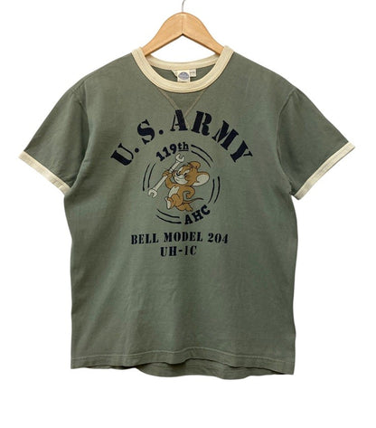 TOYS McCOY トイズマッコイ トムとジェリー U.S.ARMY リンガーTシャツ サイズM メンズ 中古 D4