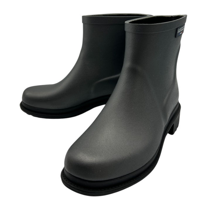 AIGLE エーグル フルフィール ロー ラバーブーツ 35(22.5cm) 靴 シューズ レインブーツ レディース シルバー 中古 W４