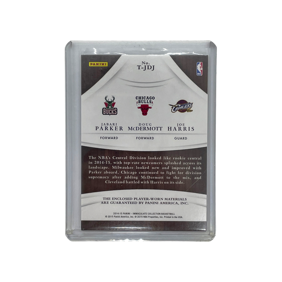 PANINI NBAカード IMMACULATE COLLECTION JABARI PARKER DOUG McDERMOTT JOE HARRIS 92/99 #T-JDJ 中古 IT1