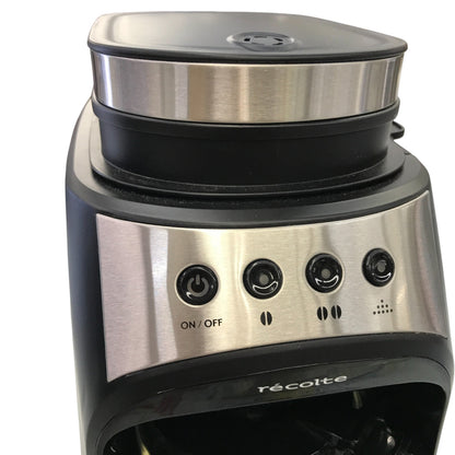 レコルト recolte グラインド & ドリップコーヒーメーカー フィーカ ブラック RGD-1 中古 Y1