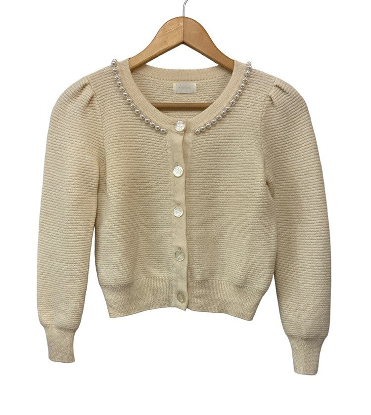 Harrods WHITE LABEL ハロッズ ホワイトレーベル ウール ニットカーディガン 中古 D4