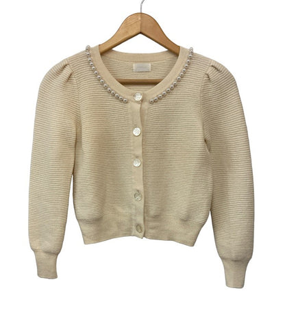 Harrods WHITE LABEL ハロッズ ホワイトレーベル ウール ニットカーディガン 中古 D4