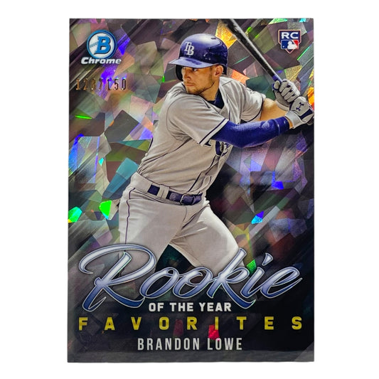 TOPPS MLBカード BOWMAN CHROME BRANDON LOWE TAMPA BAY RAYS /150 #ROYF-2 中古 IT2