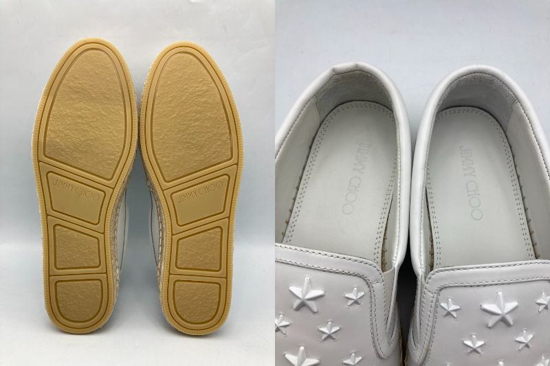 JIMMY CHOO ジミーチュウ エスパドリーユ  スタースタッズ スリッポン 191VLAD ENL サイズ41 中古 D4