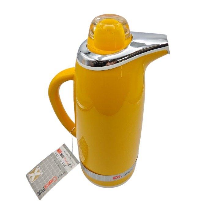 ZOJIRUSHI 象印 昭和レトロ キャロルポット イエロー SJ-1000 中古 未使用品 H4