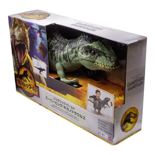 未開封品 マテル ジュラシックワールド(JURASSIC WORLD) 新たなる支配者 スーパービッグ! ギガノトサウルス 全長:約99㎝ 4才~ 中古 a1