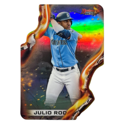 TOPPS MLBカード BOWMAN'S BEST DIE CUT JULIO RODRIGUEZ SEATTLE MARINERS #HW-27 中古 IT2