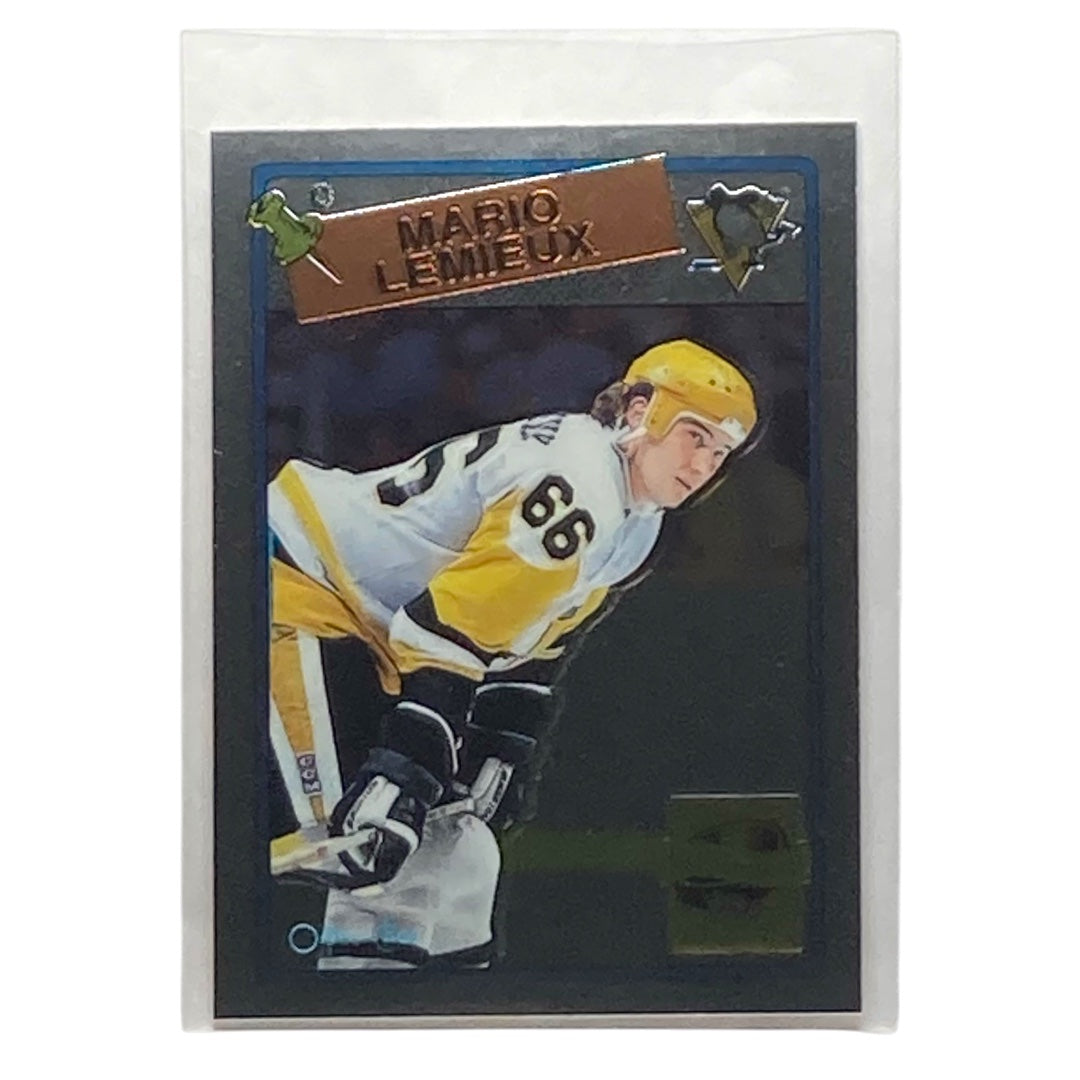 TOPPS NHLカード CHROME O-PEE-CHEE MARIO LEMIEUX PENGUINS #1 中古 IT2
